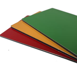 Meilleur prix ACM Alucobond ACP panneaux composites en aluminium noir/bois 4mm d'épaisseur poids léger antistatique et ignifuge caractéristiques - Product Image 2