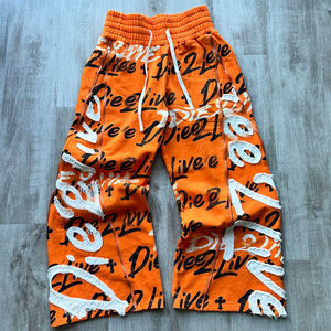 Survêtement polaire à capuche en coton délavé avec broderie, style streetwear hivernal, design épaules tombantes, marque privée, personnalisation OEM - Product Image 3