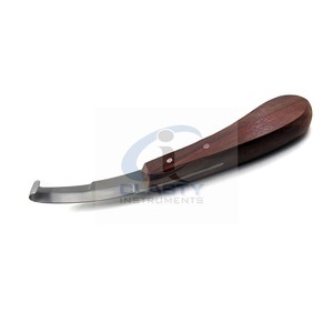 MEILLEUR COUTEAU À SABOT OVALE FARRIER/COUTEAU À SABOT COUTEAU À SABOT OVALE AVEC MANCHE EN BOIS/ÉQUIPEMENT VÉTÉRINAIRE COUTEAU À SABOT OVALE - Product Image 4