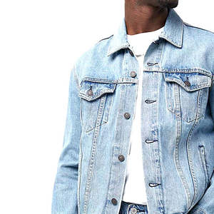 Men's Jackets High Quality Custom Men's Denim Jacket with Logo Factory Wholesale for Winter High Street Style OEM Service - Product Image 6