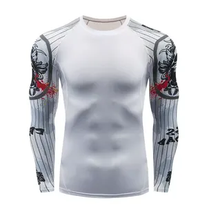 Meilleure qualité plaine hommes éruption garde hiver élégant personnalisé blanc haute qualité à manches longues Rush garde pour hommes - Product Image 4