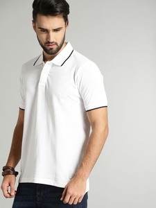 2022 Logo personnalisé col à revers pour polo pour hommes motif solide 100% coton Golf pour Polo T-Shirt à prix compétitif - Product Image 2