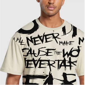 OEM personalizado cómodo hombres Streetwear estilo Hip-hop camiseta recortada para hombre Camiseta para hombre de gran tamaño camiseta - Product Image 4