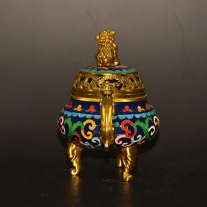 Brûleur d'encens Bakhoor en laiton artistique pour la décoration religieuse de la maison, durable, résistant à la chaleur, 100% naturel et au design élégant - Product Image 5