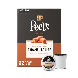 Peet's Coffee, Flavored Light Roast Keurig K-Cup Pods, Arabica Coffee, Natural Flavors - Caramel Brulee 22 Count - Product Image 2
