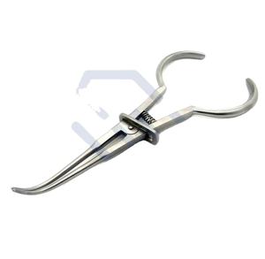 Pince à digue en caoutchouc certifiée CE (17.5 cm) Instruments endodontiques manuels Base en acier inoxydable d'outils chirurgicaux - Product Image 1