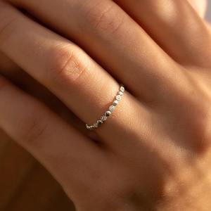 Tendance 925 argent Sterling blanc topaze pierre précieuse bague bijoux à la main argent Boho Style bague bijoux pour femmes cadeau pour les filles - Product Image 4