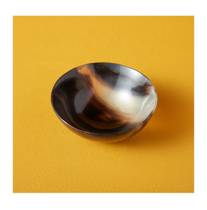 Best Selling Carved Natural Buffalo Horn Vintage Salad Fruit Serving Bowl Indian Horn <b>Dinnerware</b> 13x13x10cm for Business Gifts - Product Image 6