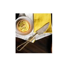 Cuchillo y servidor de latón de la mejor calidad, producto pulido y brillante, aspecto moderno, para pastel y servidor, 100% - Product Image 3