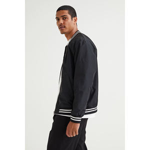 Casual de alta calidad de lana elástica Hip Hop Unisex Varsity chaqueta al por mayor chaqueta de bombardero de los hombres - Product Image 4