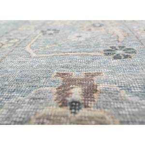 Tapis en laine noué à la main Cyanna Blue 9x12 rectangulaire, motif médaillon abstrait, idéal pour couloir, entrée, chambre SKWL-547 - Product Image 3