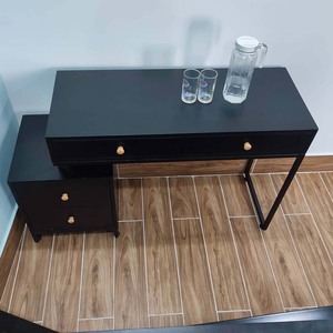 Commode moderne en métal avec 4 tiroirs et un meuble supérieur pour la maison BTD68049 - Product Image 4