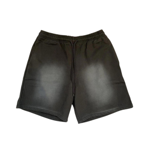 Pantalones cortos ecológicos de verano para hombre y mujer, ropa de calle con lavado ácido desteñido al sol Vintage de algodón, estilo informal, logotipo personalizado sólido - Product Image 3