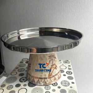 Soporte de pastel de MDF de alta calidad, lo mejor para Ramadán Eid, decoración de Chocolate, Ramadán árabe Eid, soporte de pastel con incrustaciones de madre de perla - Product Image 2