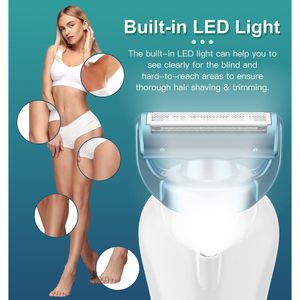 Depiladora Eléctrica 3 en 1 para Mujer, Resistente al Agua, USB, Recortadora de Bikini para Axilas, Piernas, Brazos, Cuerpo y Rostro, con Doble Cuchilla - Product Image 5