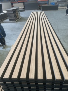 <span class=keywords><strong>MDF</strong></span> gỗ sồi Acoustic tấm Tường đá đen với bọt cho trang trí Nội Thất Tường cho phòng khách, phòng ngủ và văn phòng - Product Image 6