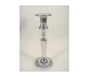 <b>Silver</b> Metal Pillar Candle Holder for Home Decor - Product Image 3