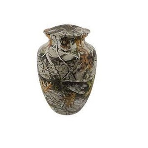 Blue Enamel Finished <b>Marble</b> Metal Urns for Human Ashes Wholesale Adult Funeral Urns Superior Quality Metal Cremation Urn - Product Image 5