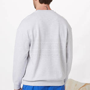 Sudadera básica para hombre con diseño de hombro caído e interior suave para días fríos Sudadera ajustada para hombre - Product Image 2