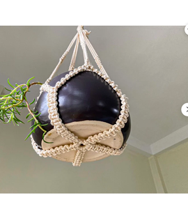 Hanger Crochet Plant Hangers Boho Wall <b>Art</b> Decor Vintage Style Customized <b>Macrame</b> Plant Hanger for Wall and Window Decoration - Product Image 3