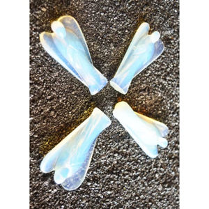 Opalite 2 pouces anges faits à la main sculptures artisanat en cristal naturel roches Reiki minéraux Feng Shui Agate pierres précieuses Figurines fée - Product Image 3