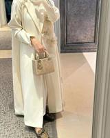 Abaya de Luxe en Soie de Dubaï à Manches Longues, Ornée de Pierres de Cristal, Infroissable, Couleur Personnalisable, Vêtement de Prière, Œuvre d'Art