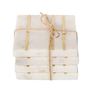 Posavasos de Mármol Blanco de Diferentes Formas, Hechos a Mano, Ecológicos, Reutilizables, de Alta Calidad para Mesa, Tapetes y Almohadillas de Calidad de Exportación - Product Image 3