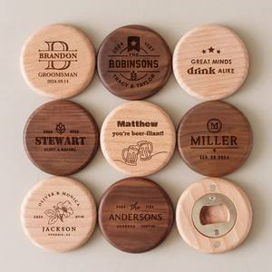 Floral Engraved Wood Coaster Set Natural Timber Round Drink <b>Mat</b> Table Protection Sustainable Barware Eco Gift Home Kitchen Goods - Product Image 2
