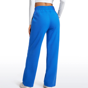 Pantalones holgados de pierna ancha de invierno hechos a medida OEM/ODM ropa informal transpirable poliéster/algodón polar ligero Vintage Hip Hop - Product Image 5