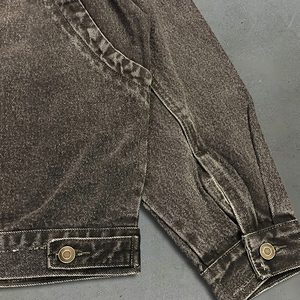 Chaqueta de mezclilla desgastada lavada para mujer con agua tejida de otoño, abrigo pequeño con cuello levantado, chaqueta de mezclilla Unisex - Product Image 2