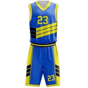 Venta al por mayor de fábrica, uniformes de baloncesto reversibles para niños baratos de secado rápido personalizados para jóvenes, uniforme de baloncesto personalizado - Product Image 6