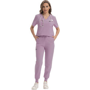 Conjuntos de uniformes médicos de manga larga personalizados, trajes médicos de algodón al por mayor para médicos y enfermeras, ropa de hospital - Product Image 1