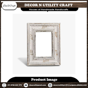 Heart Shape Wooden Photo <b>Frame</b> <b>Wall</b> Mount Elegant Design White Finish Decorative <b>Picture</b> Holder - Product Image 3