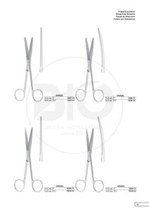 กรรไกรตัดไอริสที่ใช้ในการผ่าตัดสำหรับทันตกรรมกรรไกรตัดไอริสสีทึบทรงโค้งตรงทำจากสเตนเลสใช้ในการผ่าตัด - Product Image 4