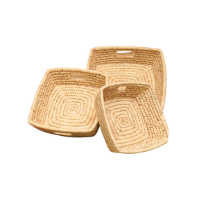 Panier d'herbe Sabai tissé à la main avec tissage artisanal durable pour le rangement décoratif et les intérieurs modernes durables écologiques - Product Image 6