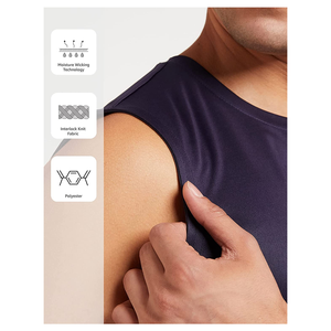 Nouveau Design Logo personnalisé Slim Fit uni sans manches vêtements de gymnastique hommes musculation entraînement débardeurs - Product Image 5