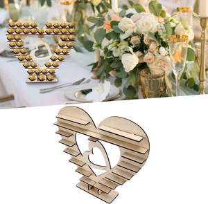 ขาตั้งเค้กขนาดเล็กรูปหัวใจสำหรับงานแต่งงานใช้ซ้ำได้ขาตั้งเค้กรูปช็อกโกแลตรูปหัวใจ - Product Image 3