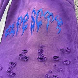 2025 Vintage solide hommes Streetwear décontracté ourlet brut Shorts écologique lavé à l'acide déchirures en détresse coupe bord bouffée impression Logo pour - Product Image 4