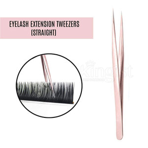 Accurate Stainless Steel Eyelash Tweezers with Slim Edges Lightweight Design Smooth Tip for Neat <b>Lash</b> Attachment - Product Image 5