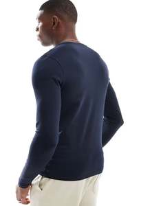 Camiseta de manga larga de algodón 100% para hombre, diseño clásico ajustado de alta calidad, personalizado, DTG, DTF, estampado, ropa informal holgada sólida - Product Image 3