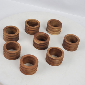 Servilletero de madera de escritorio para decoración del hogar, soporte para pañuelos con diseño circular, Calidad exclusiva para la venta - Product Image 5