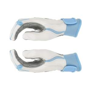 Gants de frappe de baseball bleu ciel, blancs et gris, légers, performants, avec paume antidérapante durable pour l'entraînement, fourniture OEM - Product Image 5