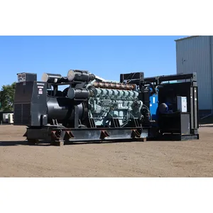 Used 2000kW <b>Three</b>-Phase Diesel Generator Set 480V DC Output Open Frame Commercial Backup - Product Image 1