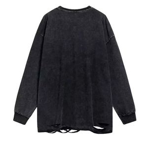 Sweat à capuche d'été pour homme, 100% coton, écologique, à manches longues, avec fermeture éclair, style déchiré personnalisé, haute qualité, prix de gros - Product Image 6