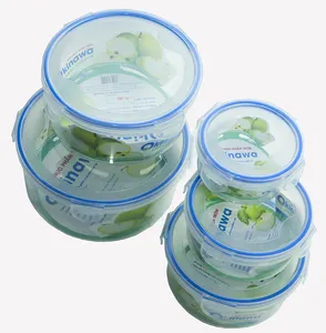 Food Storage Container with Lid BPA Free Microwave Safe for Lunch Meal Prep and Leftovers Set of 5pc Vietnam Supplier