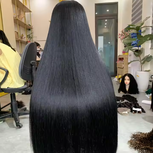 Perruques lisses comme des baguettes, cheveux humains vietnamiens, perruque à dentelle frontale, perruques en dentelle Remy, cheveux humains naturels - Product Image 1