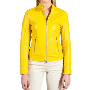 New Stylish Casual Wear Solid Color Women Leather <b>Jacket</b> Manufacturing Best Quality Genuine Leather Women Leather <b>Jacket</b> - Product Image 1