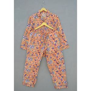 <b>Women</b> Pure Clothing Cotton Nightwear <b>Pajama</b> Set Organic Floral Print <b>Pajama</b> Set Bridesmaid <b>Pajamas</b> & Shirt Set - Product Image 2