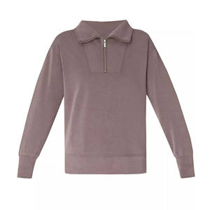Sweat à capuche zippé en molleton tricoté respirant pour femme, personnalisé, de haute qualité, décontracté, vente en gros, vêtements de sport OEM/ODM brodés - Product Image 1
