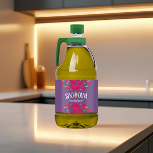 Huile d'olive vierge PET "Beso De Oliva" de haute qualité 2L pour la cuisine et les vinaigrettes - Product Image 3